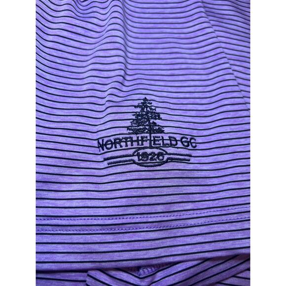 FootJoy Men's Pink Stripe Golf Polo - Size Medium - Picture 3 of 5